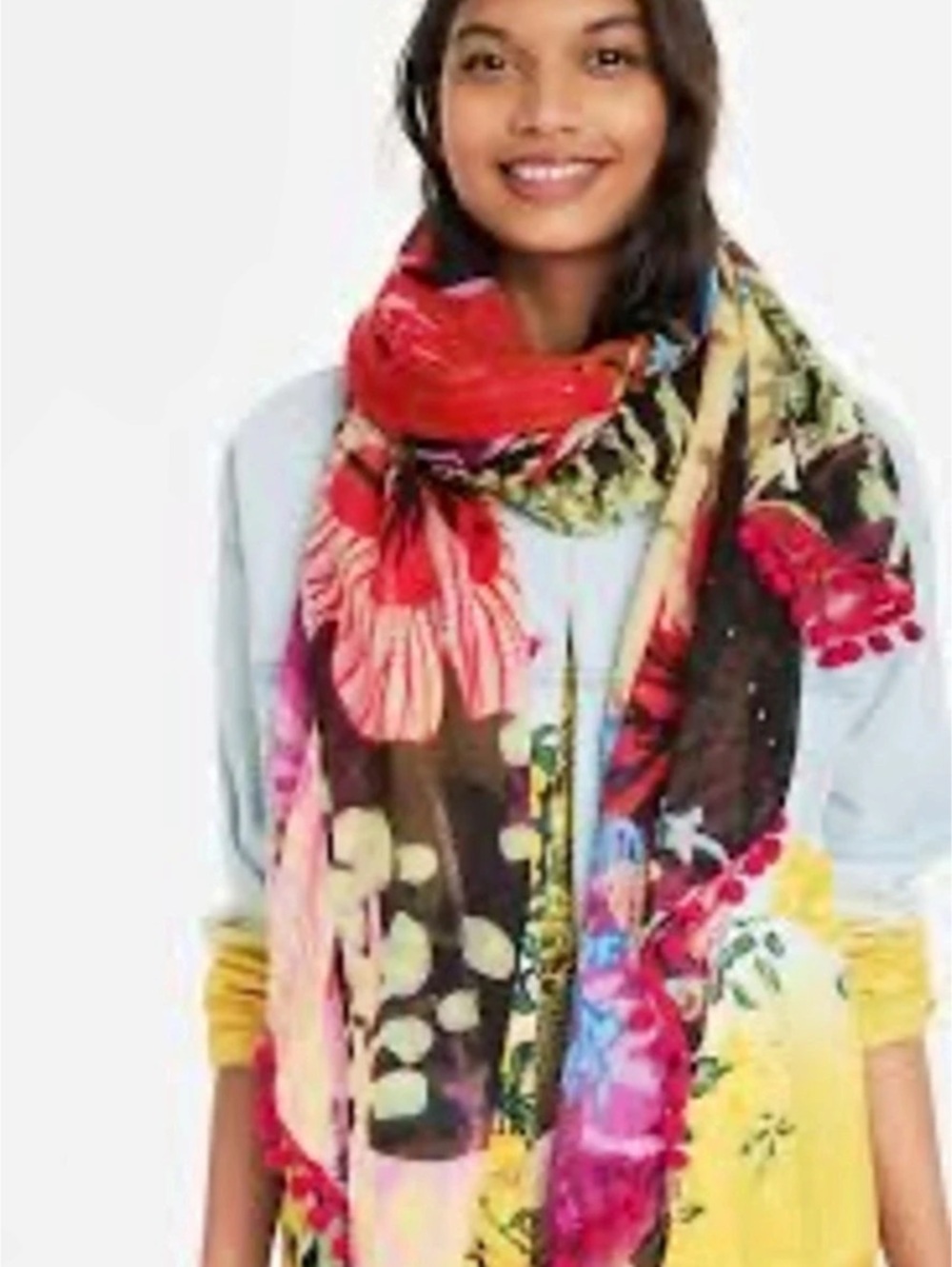 Desigual Multicolor Abstract Scarf